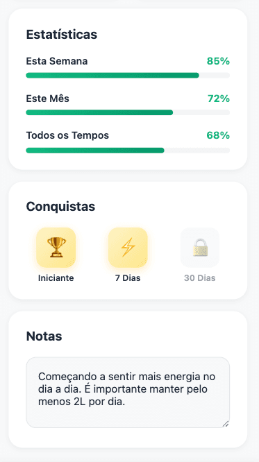 Conquistas e Sequências